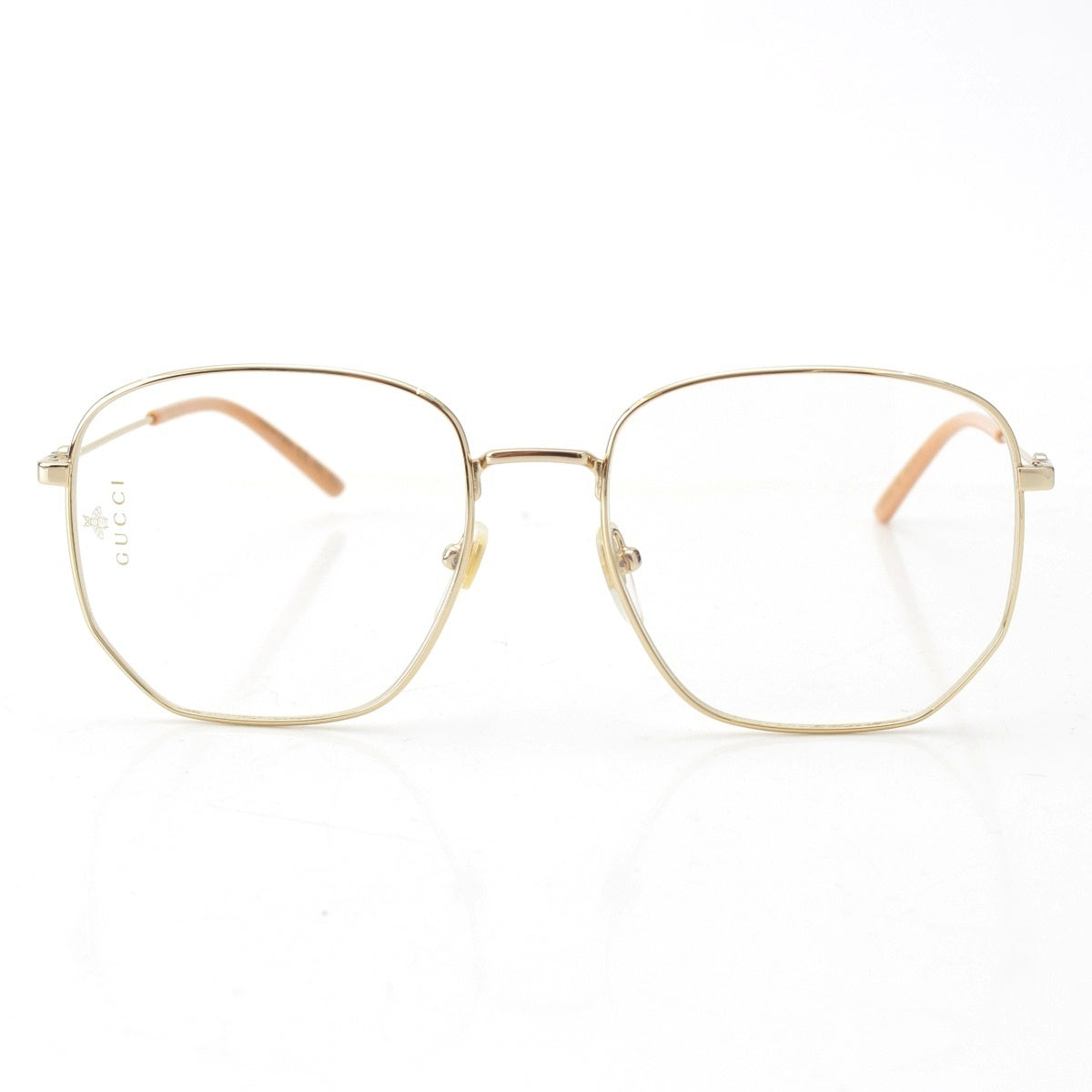 GUCCI GG Interlocking Logo Glasses Eyewear beige