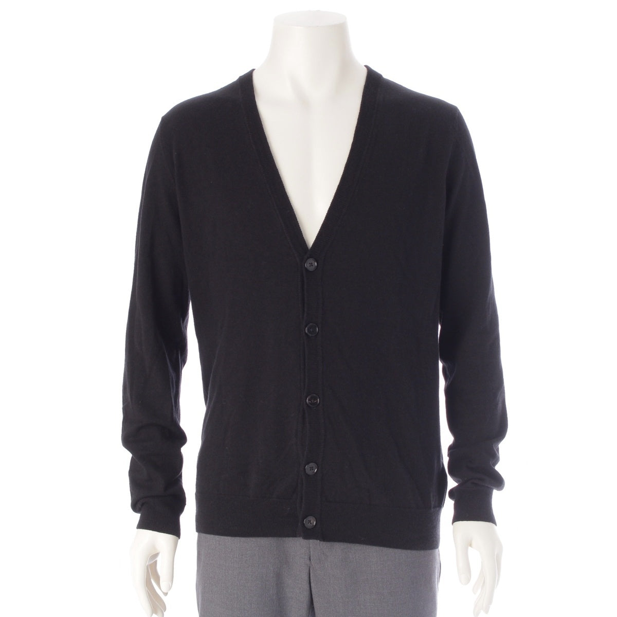 Maison Margiela 14 lines Elbow Patch Long Sleeve cardigan S50HA0590 black M