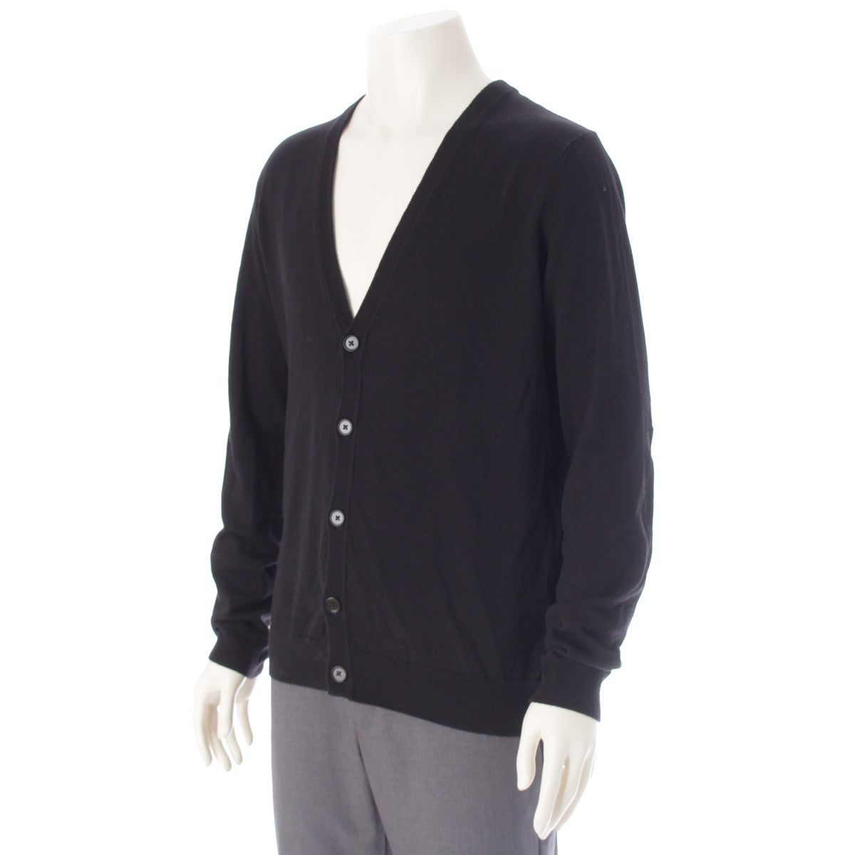 Maison Margiela 14 lines Elbow Patch Long Sleeve cardigan S50HA0590 black M