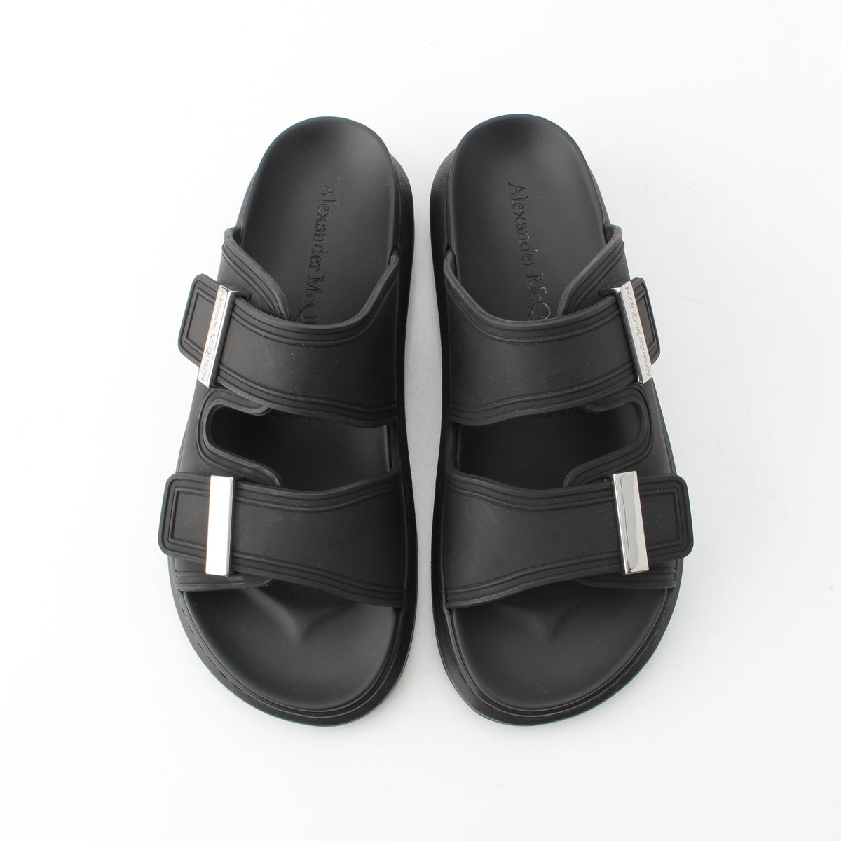 Alexander McQueen rubber Hybrid Slide Sandals black 38