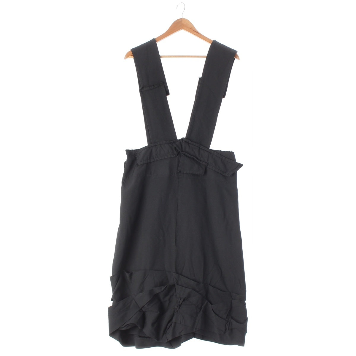 COMME des GARCONS Cut-off frill jumper suspender skirt Bottoms GK-A012 black S