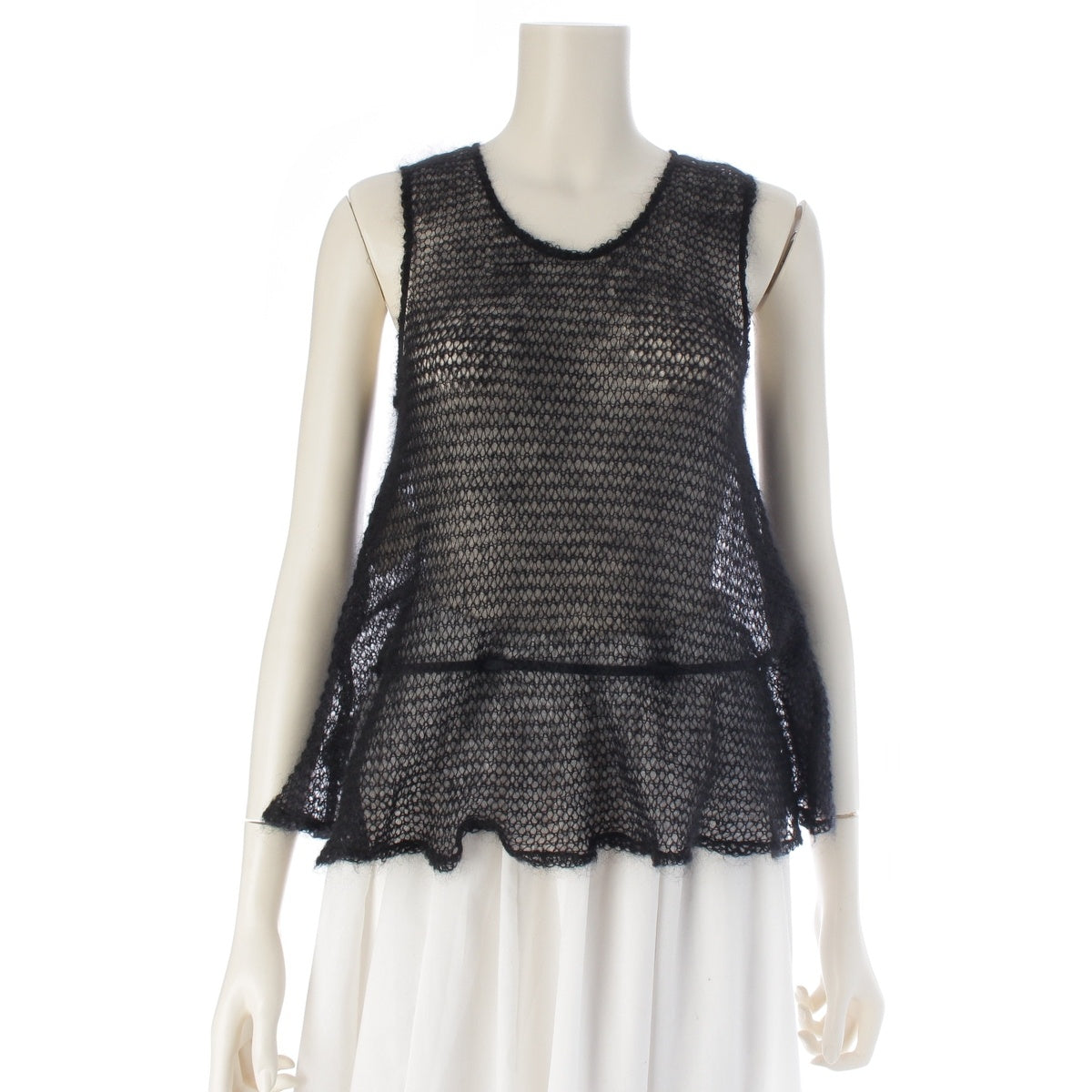 HELMUT LANG wool Sleeveless, chunky knit knit black 40