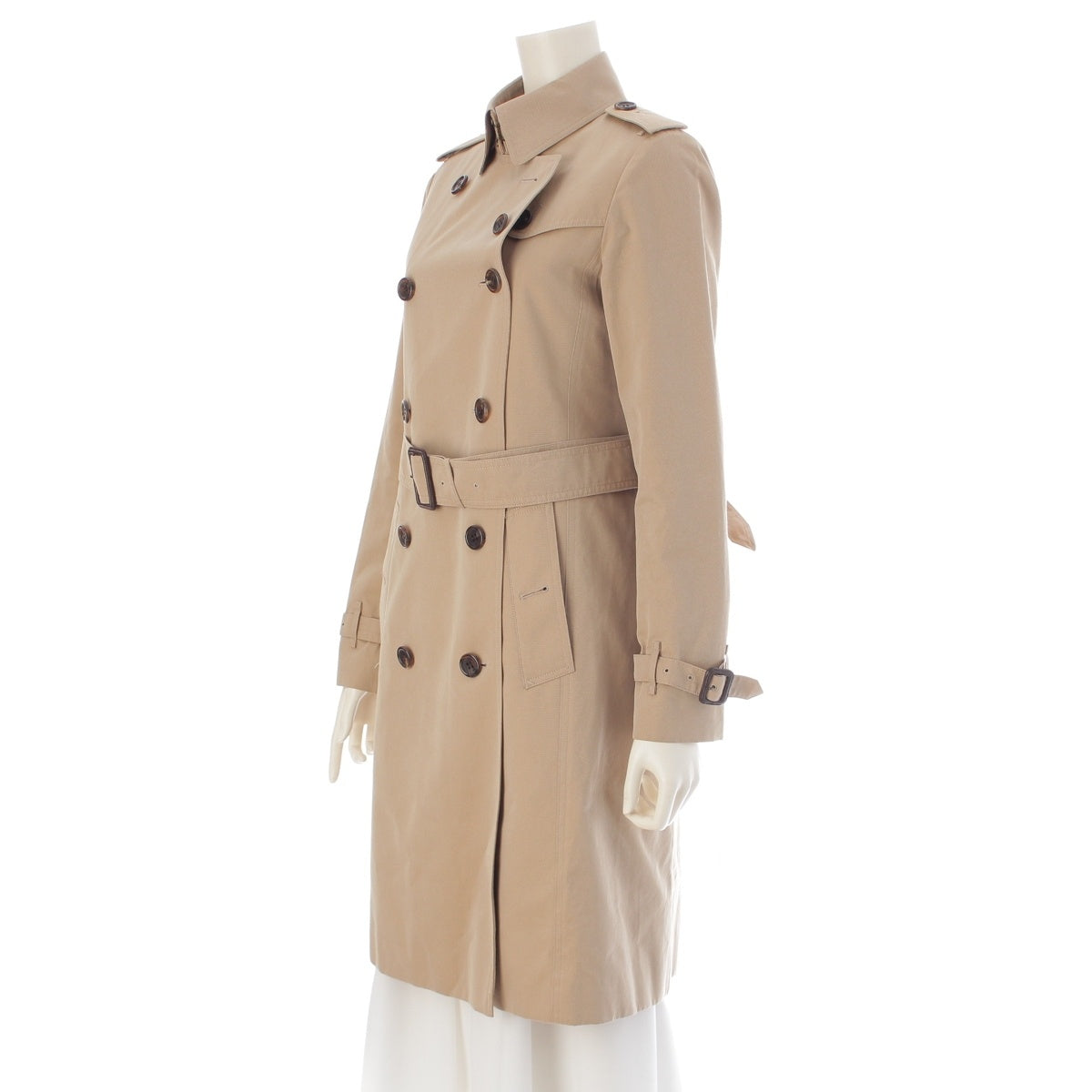 Burberry London cotton Lined with checkered lining. trench coat B1A89-100-51 beige 36