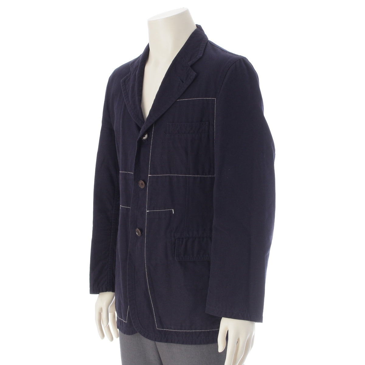 COMME des GARCONS HOMME PLUS Stitchwork 3B tailored jacket PM-J045 Navy M