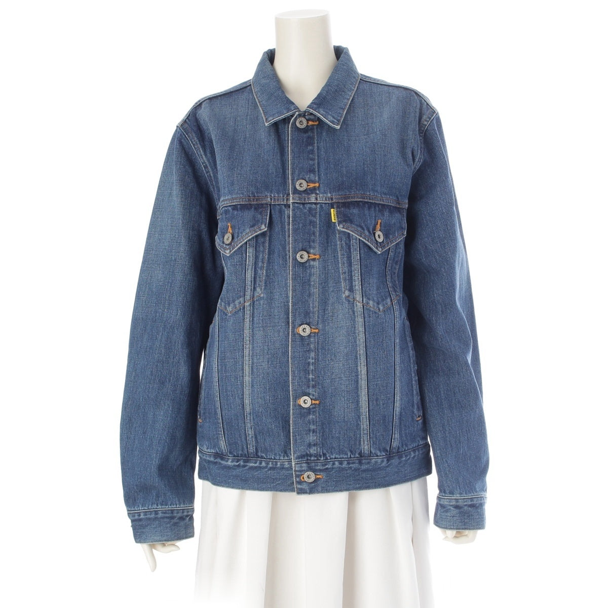 doublet MEMORIAL POLAROID Denim Jacket outer 21SS06BL115 Indigo S