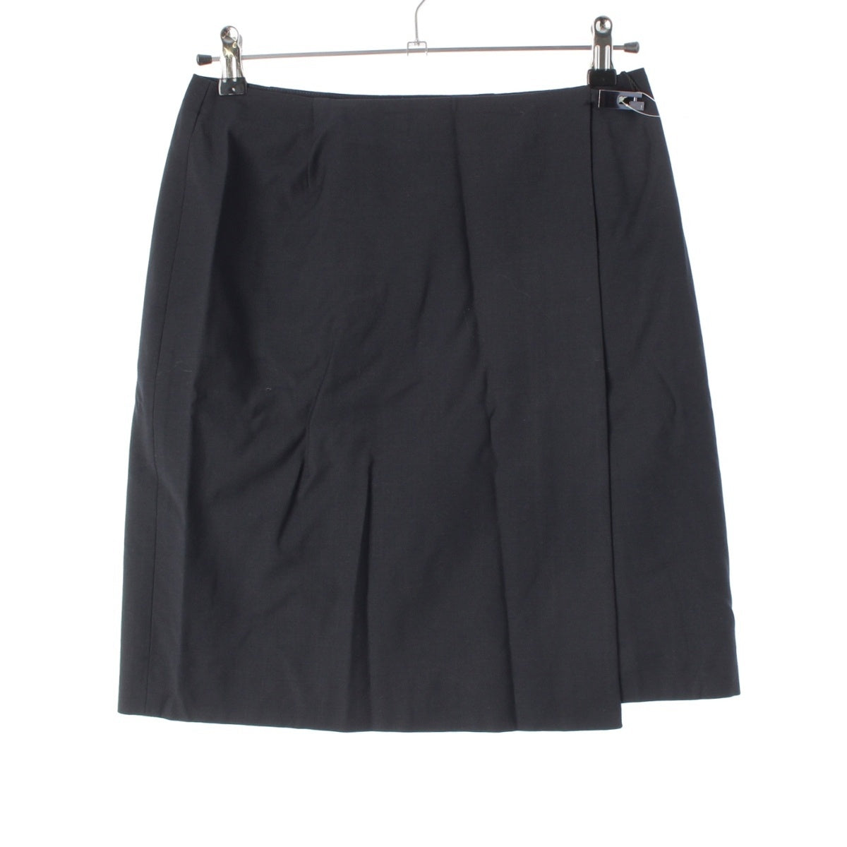 GUCCI wool G Square Wrap skirt black 40