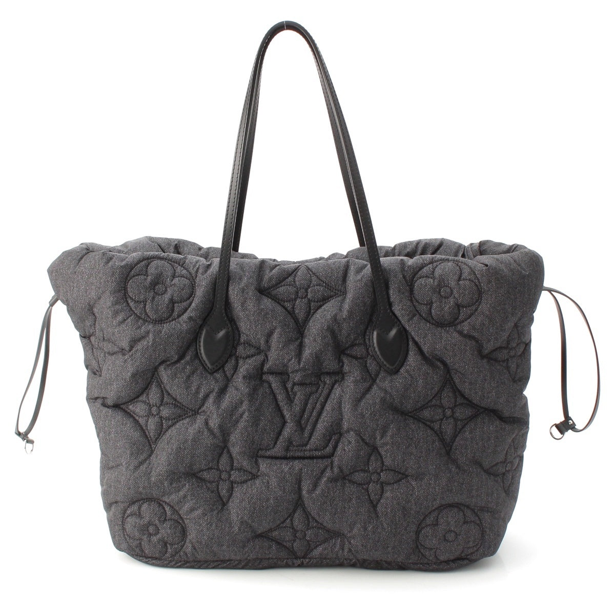 LOUIS VUITTON Neverfull Inside Out MM Nylon reversible Tote Bag M26364 black