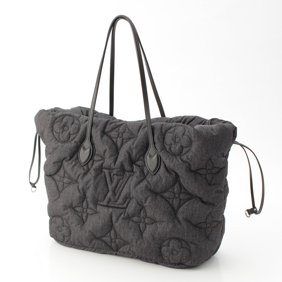 LOUIS VUITTON Neverfull Inside Out MM Nylon reversible Tote Bag M26364 black