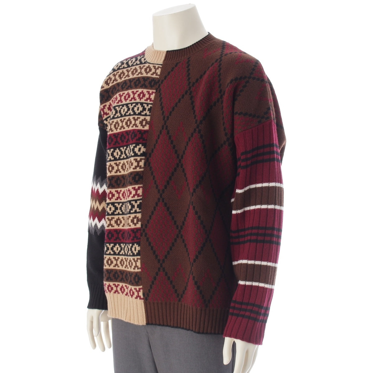 VALENTINO wool cashmere All-over knit sweater 2V3KC24Y95U multicolor L