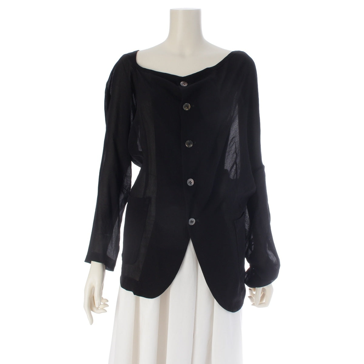 COMME des GARCONS Oversized Asymmetrical Jacket cardigan GJ-11029S black S