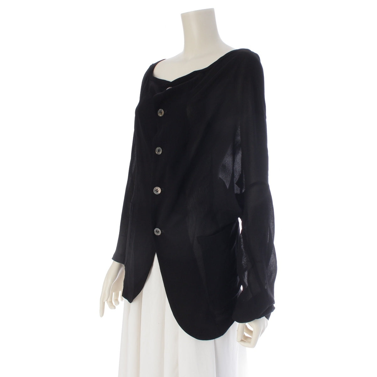COMME des GARCONS Oversized Asymmetrical Jacket cardigan GJ-11029S black S