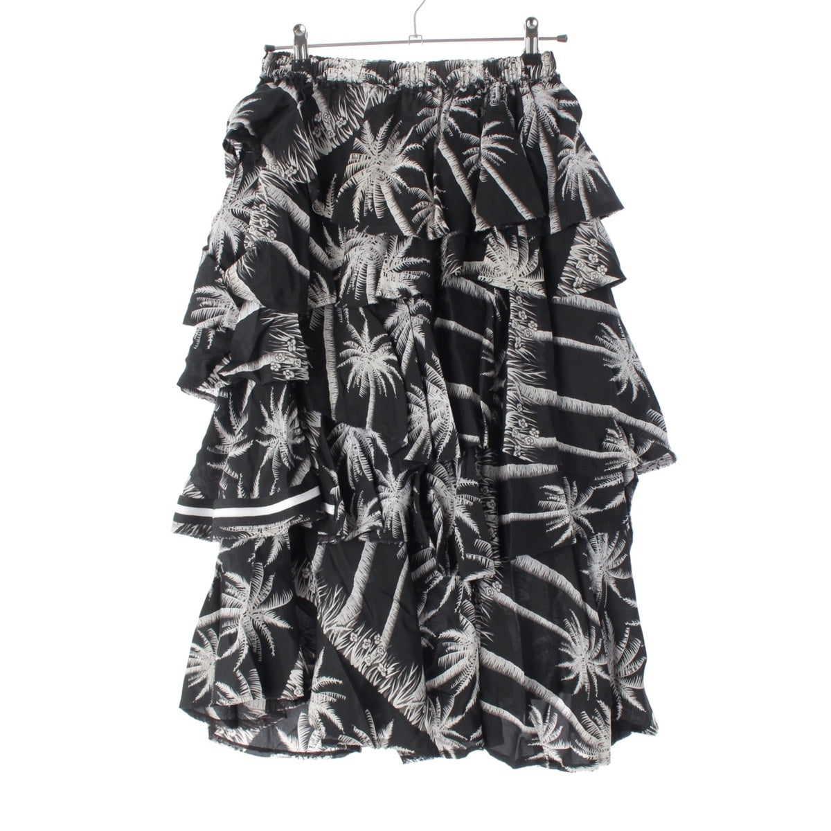 robe de chambre COMME des GARCONS Palm Tree Tiered skirt Bottoms RI-S018 Black Grey