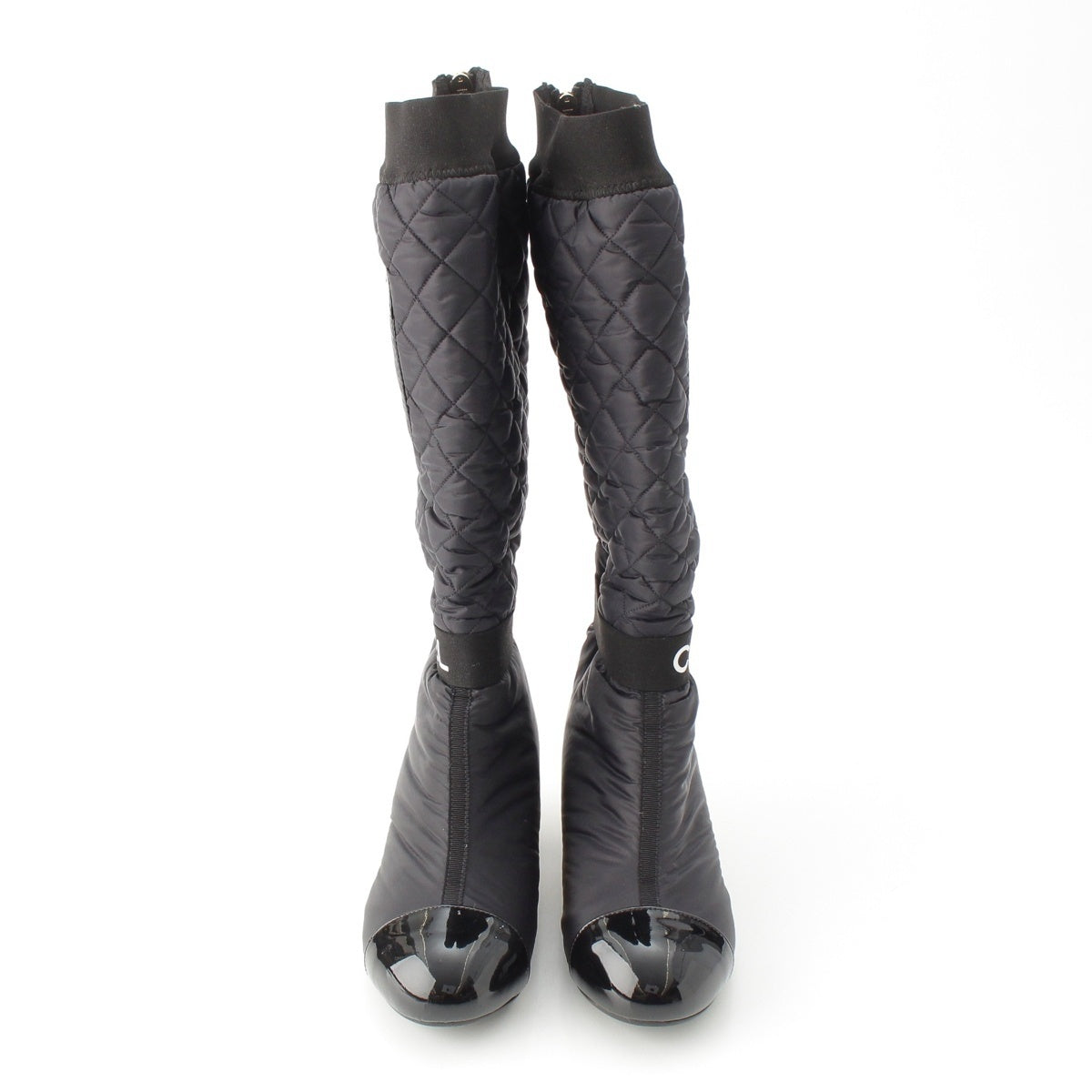 CHANEL Nylon 2-way COCO Mark logo, removable. boots black 35 2/1C