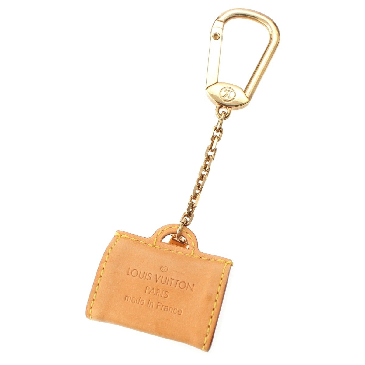 LOUIS VUITTON Portocles Speedy Bag-shaped Key Charm key ring M99206 beige