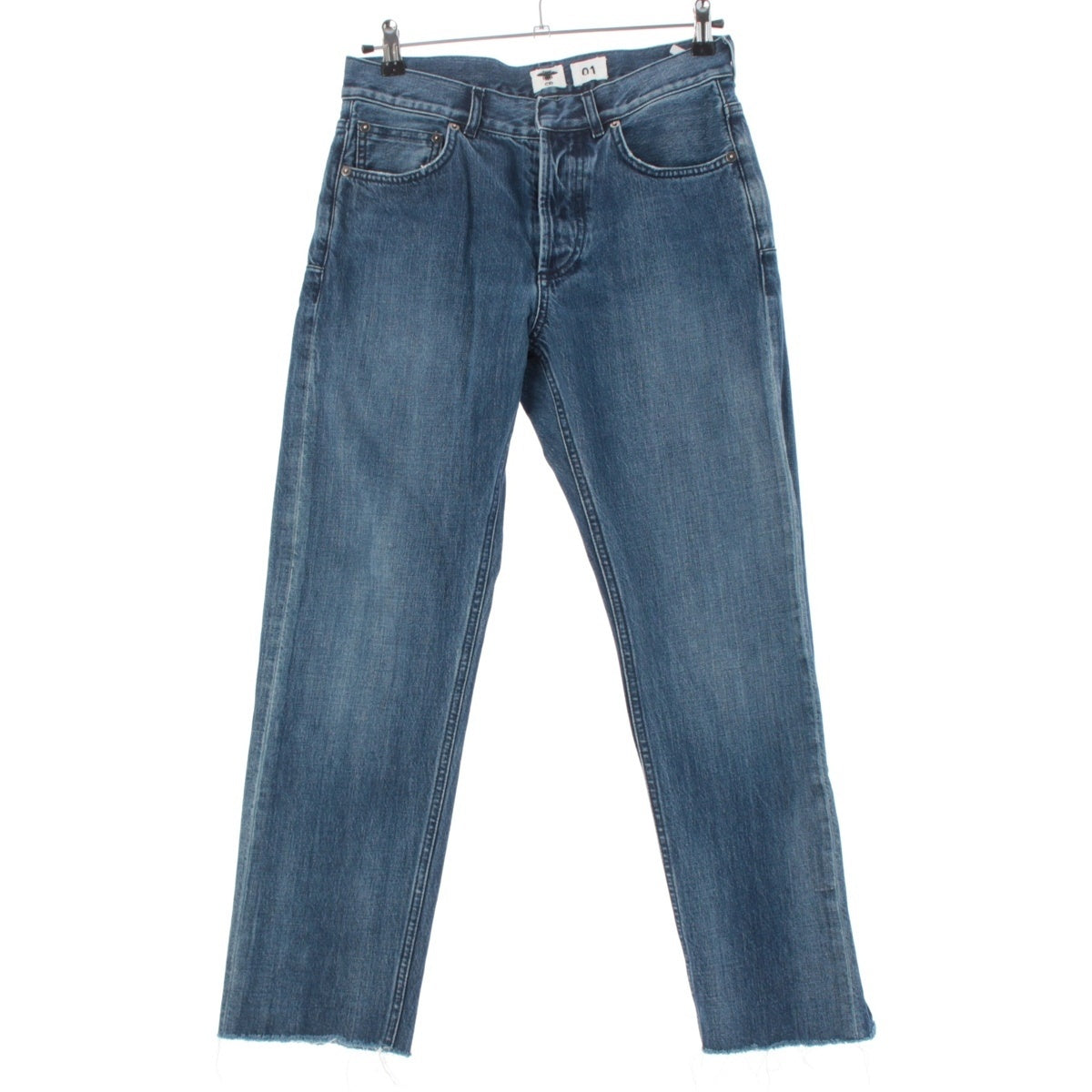 Dior cotton Boyfriend cut off Pants Jeans bottoms 912P01A3319 Indigo blue F36