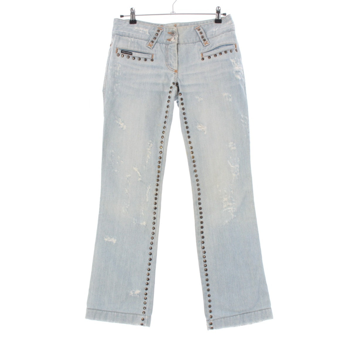 DOLCE&GABBANA denim Studded tiger embroidered jeans Pants Bottoms Indigo 40