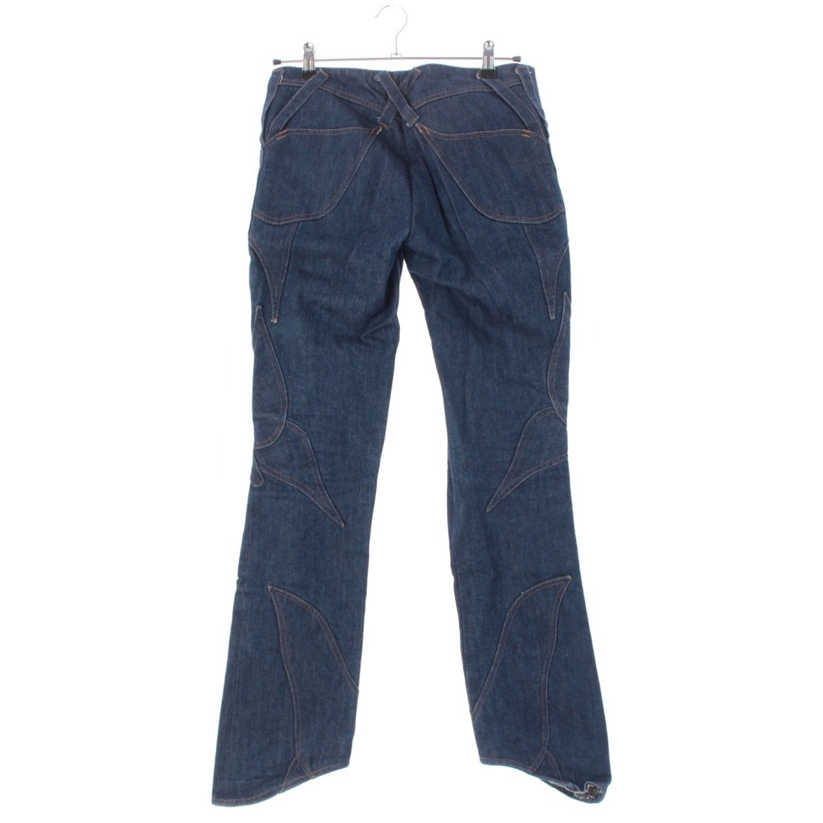 DOLCE&GABBANA cotton Butterfly motif design Denim pants Indigo 42