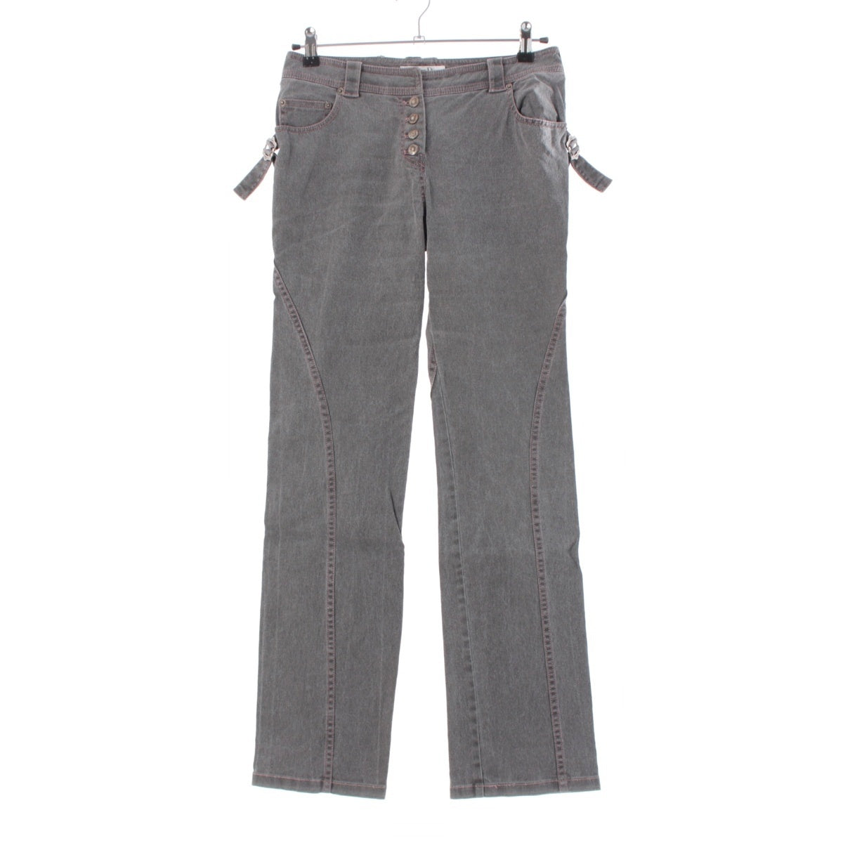 Dior Galliano cotton Adjuster Design Denim pants 3P12044510 gray 38