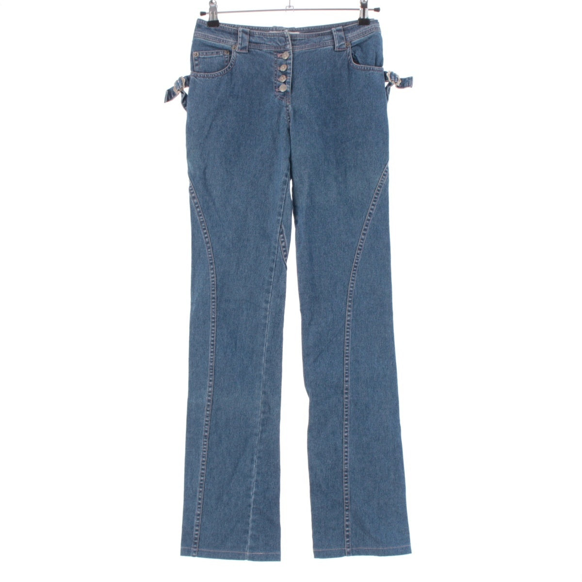 Dior cotton Galliano Adjuster Design Jeans Denim pants 3P12044511 Indigo 38