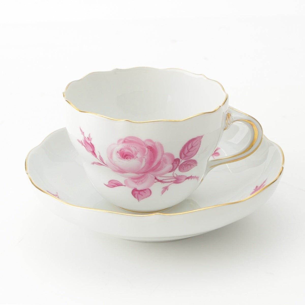 Meissen Steiff Rose Teddy Bear 1999 Limited edition of 1500 pieces in Japan: Teacup & Saucer (1 set, total of 3 pieces) Toys Plush Doll Pink Rose