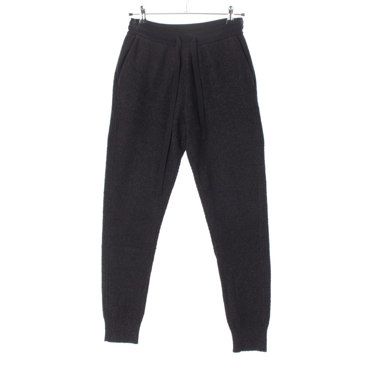Drawer RESORT2 Tweed-like black knit Pants Bottoms 6514-199-1558 black 1