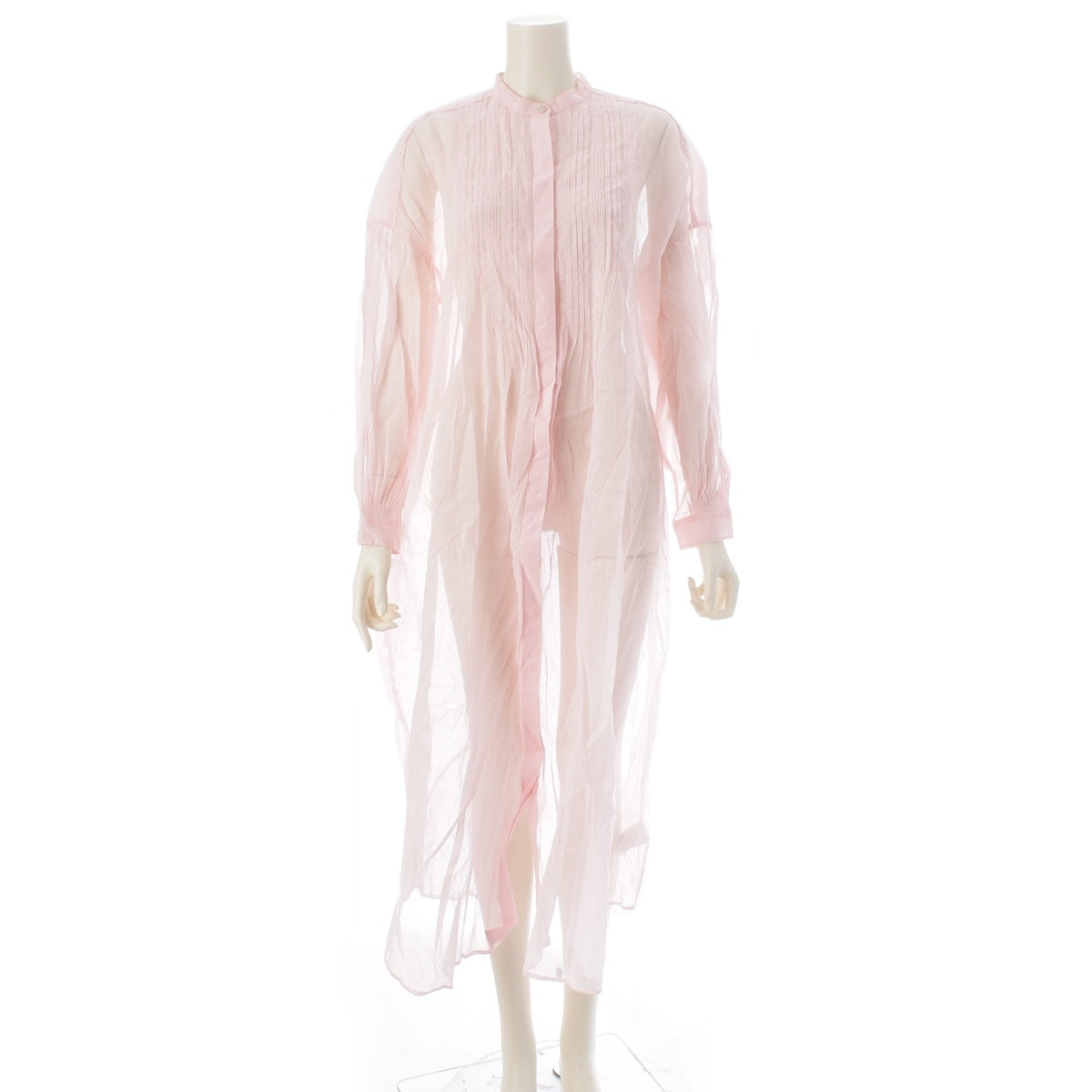 NE QUITTEZ PAS Organza Frill Shirt one piece Long sleeve long dress 010442GE5 pink