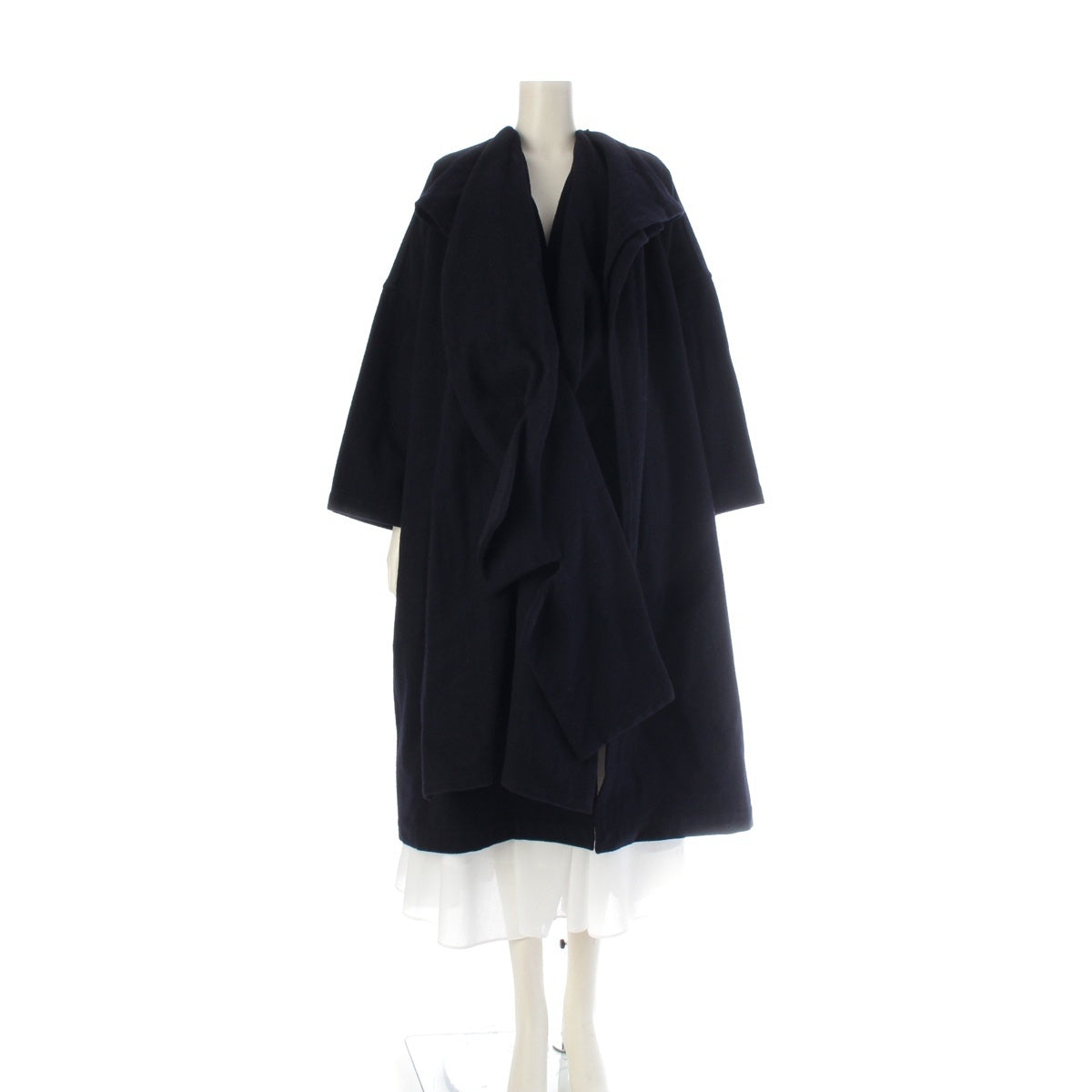 COMME des GARCONS Wool x nylon Initial deformation coat outer GC-080210 Navy