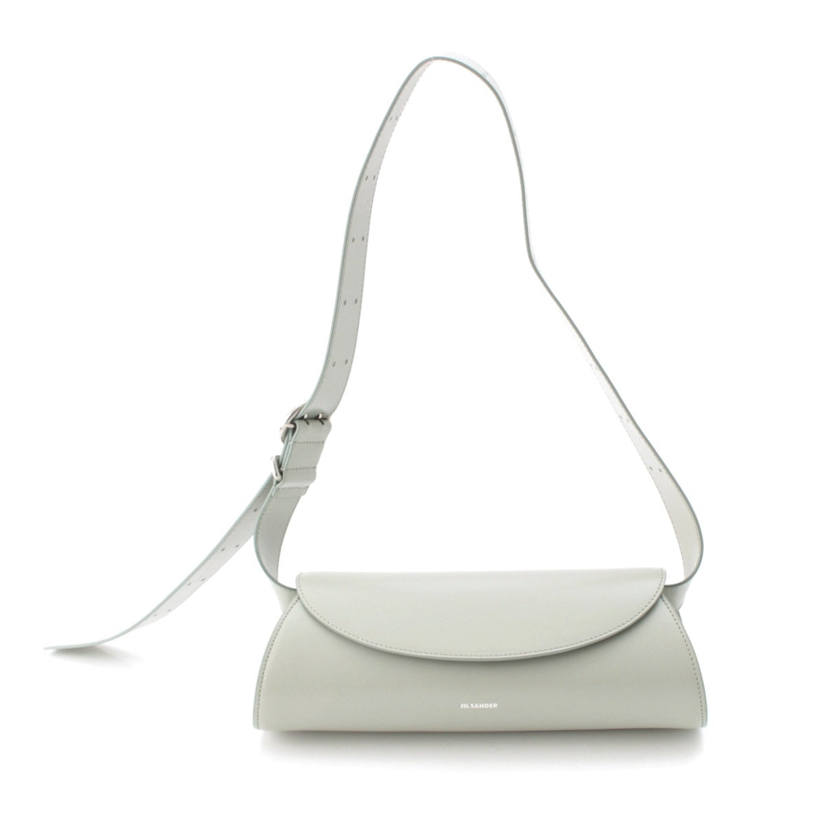 JIL SANDER Cannolo Calf leather SilverMetal Shoulder Bag J07WD0023 P5355 Iceberg Small
