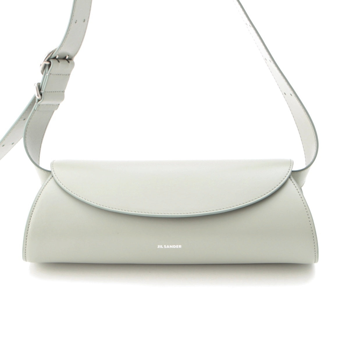 JIL SANDER Cannolo Calf leather SilverMetal Shoulder Bag J07WD0023 P5355 Iceberg Small