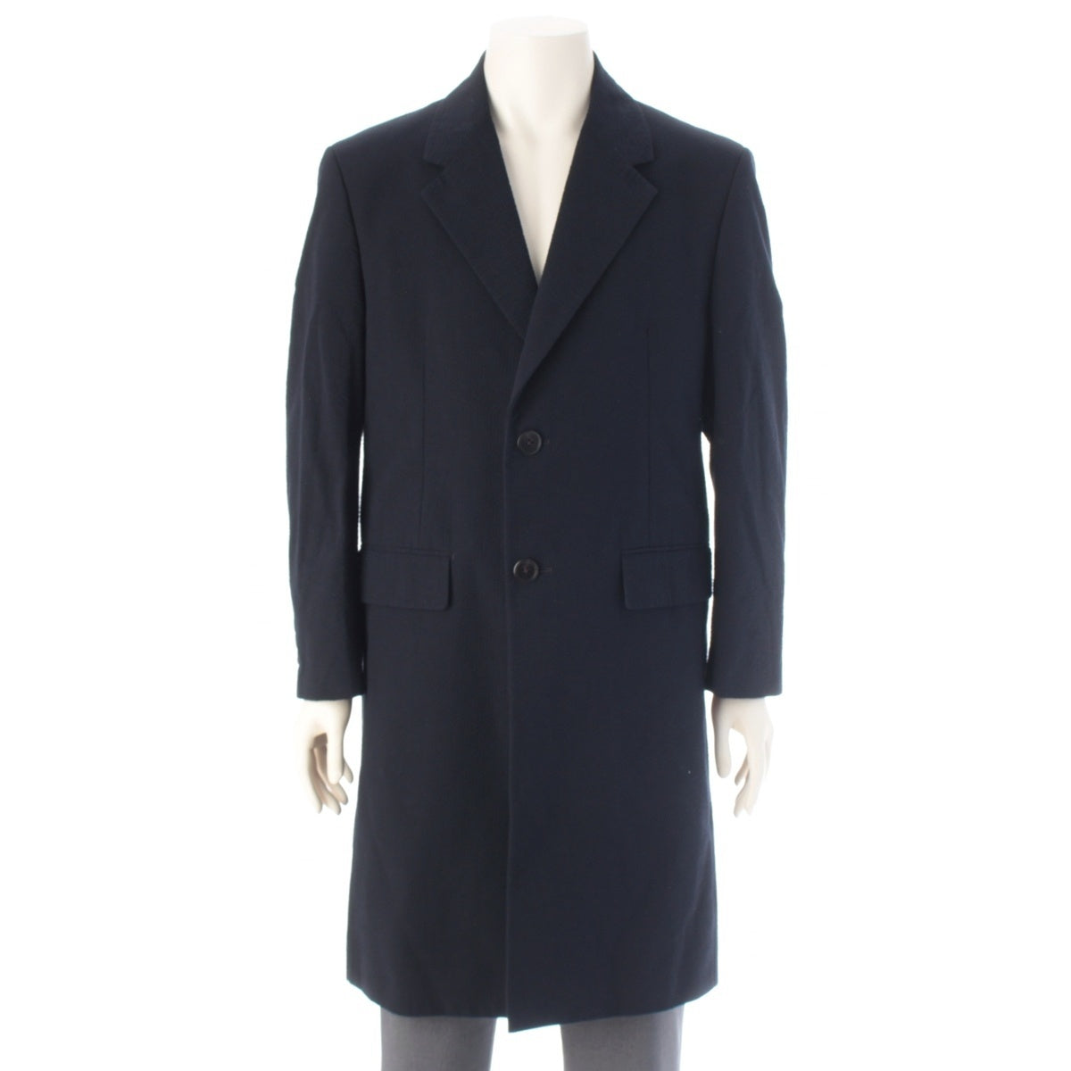 PRADA cotton Seersucker Chester Jacket coat Navy 50R