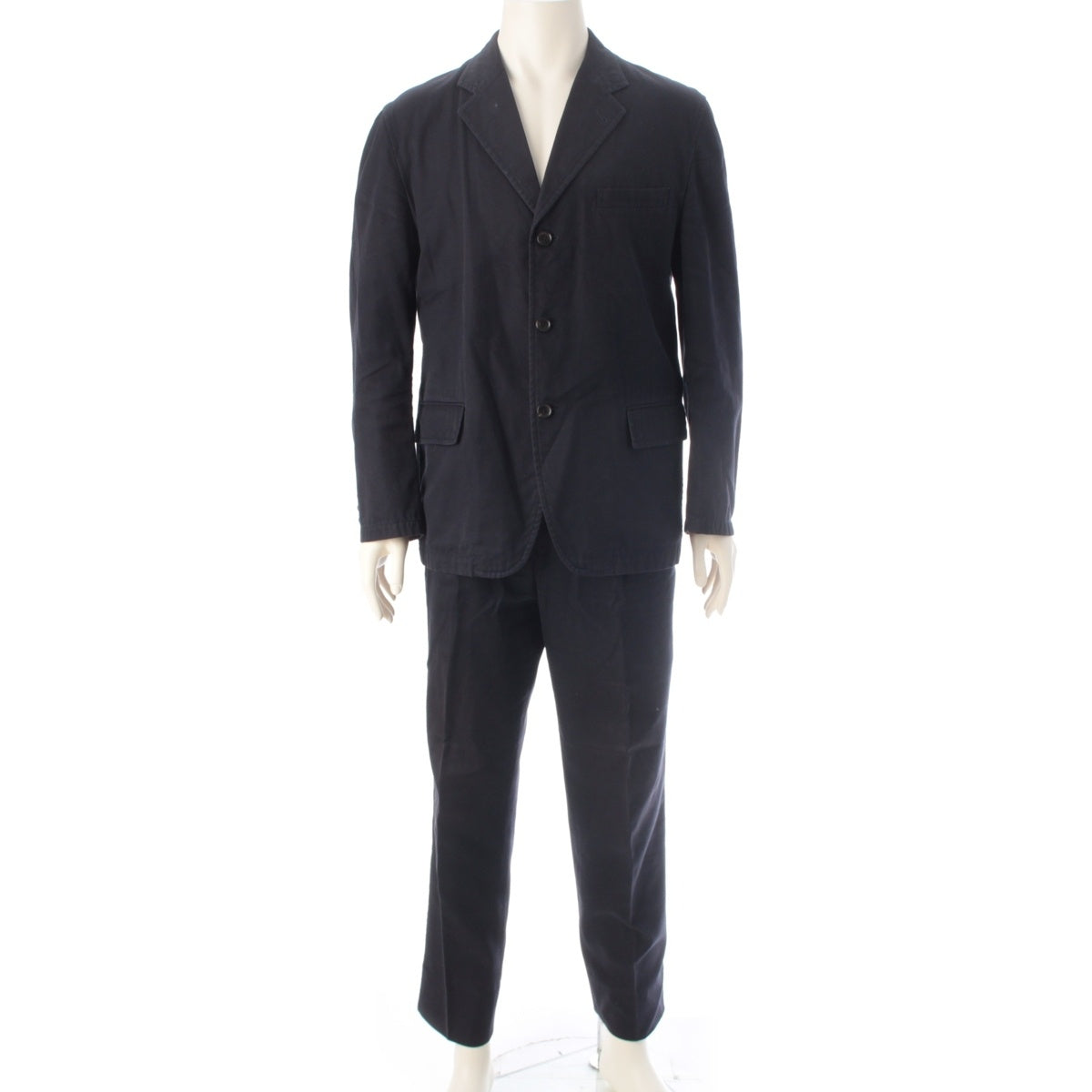 COMME des GARCONS HOMME cotton tailored jacket Pants setup HM-J008 HM-P004 Navy M
