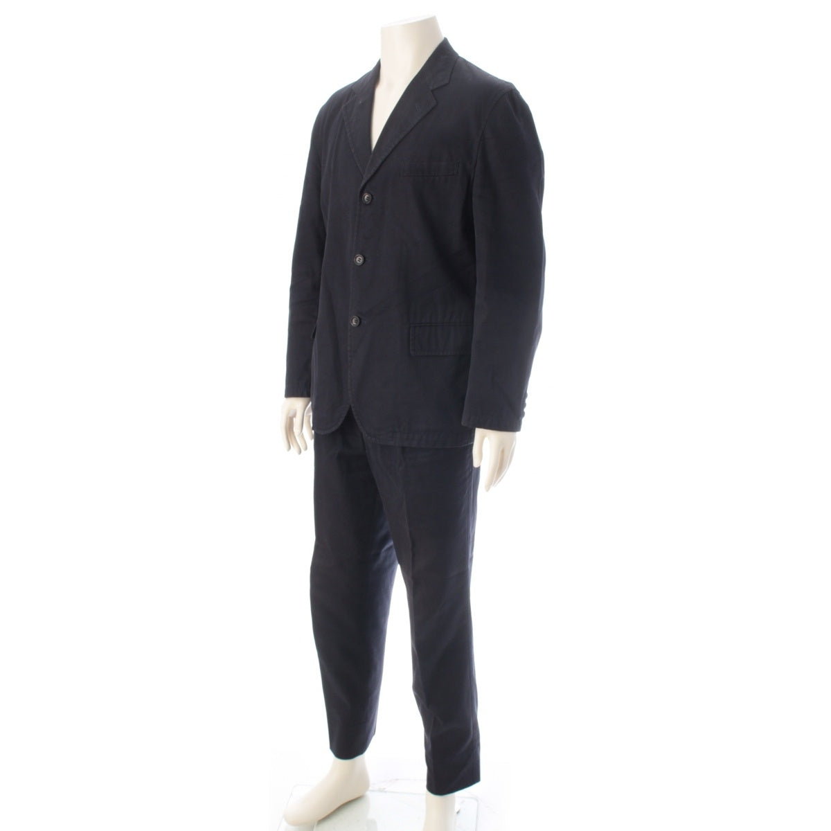 COMME des GARCONS HOMME cotton tailored jacket Pants setup HM-J008 HM-P004 Navy M