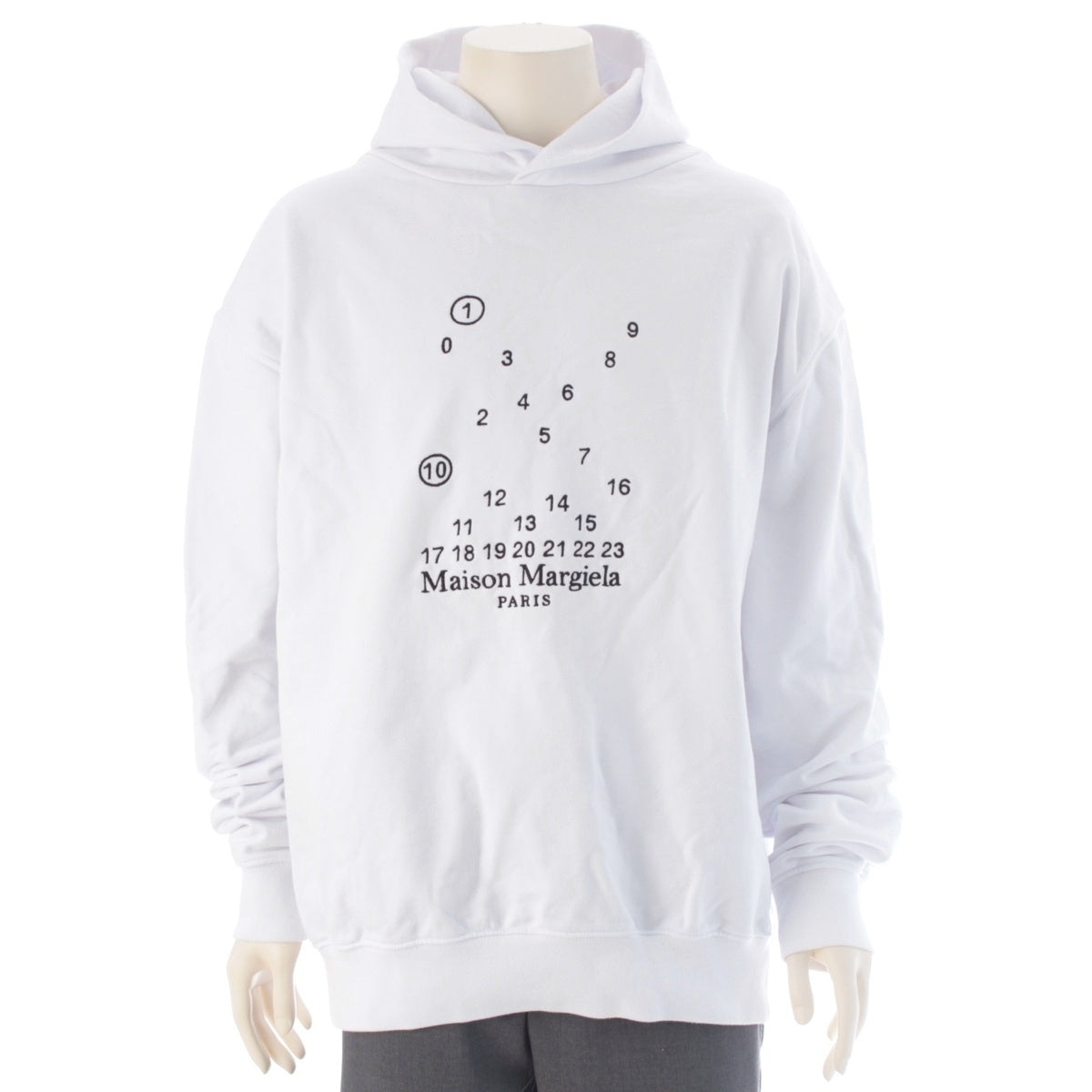 Maison Margiela Calendar Graphics Parker tops S50GU0202 white S