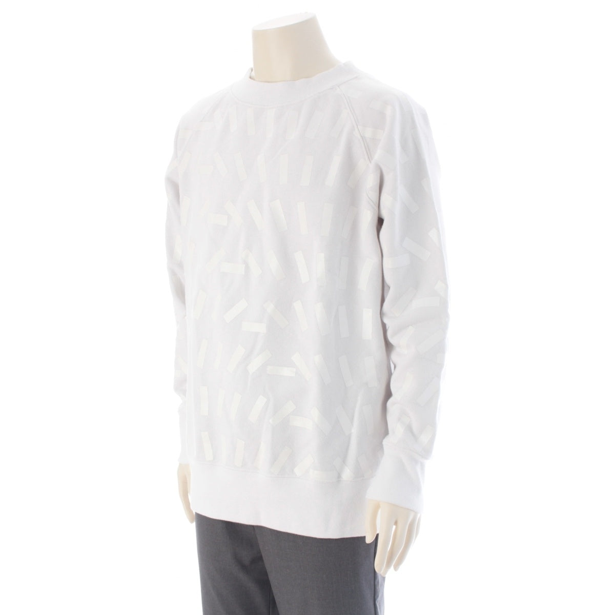 Maison Margiela Tape Print Trainer sweat tops S29GU0074 white L