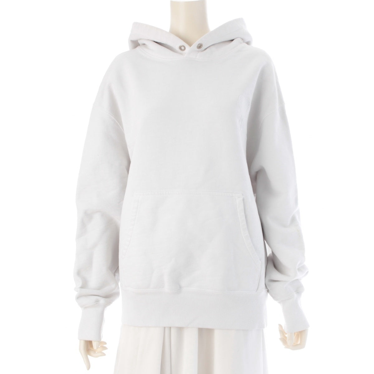 AMI PARIS cotton Logo sweatshirt Parker A21HJ058 white L