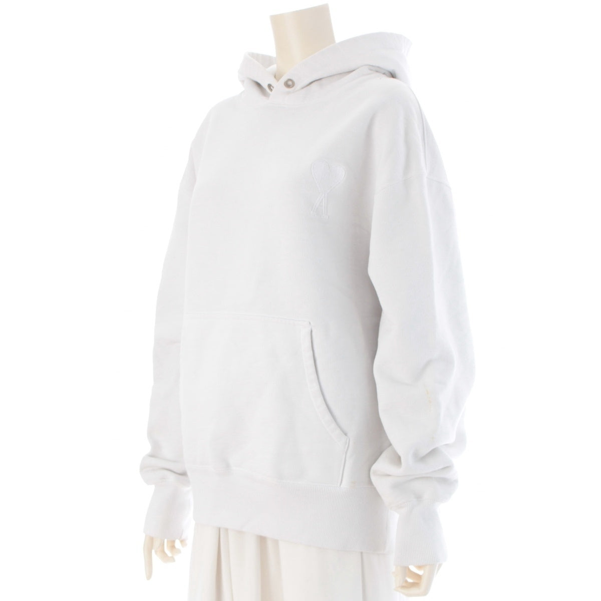 AMI PARIS cotton Logo sweatshirt Parker A21HJ058 white L