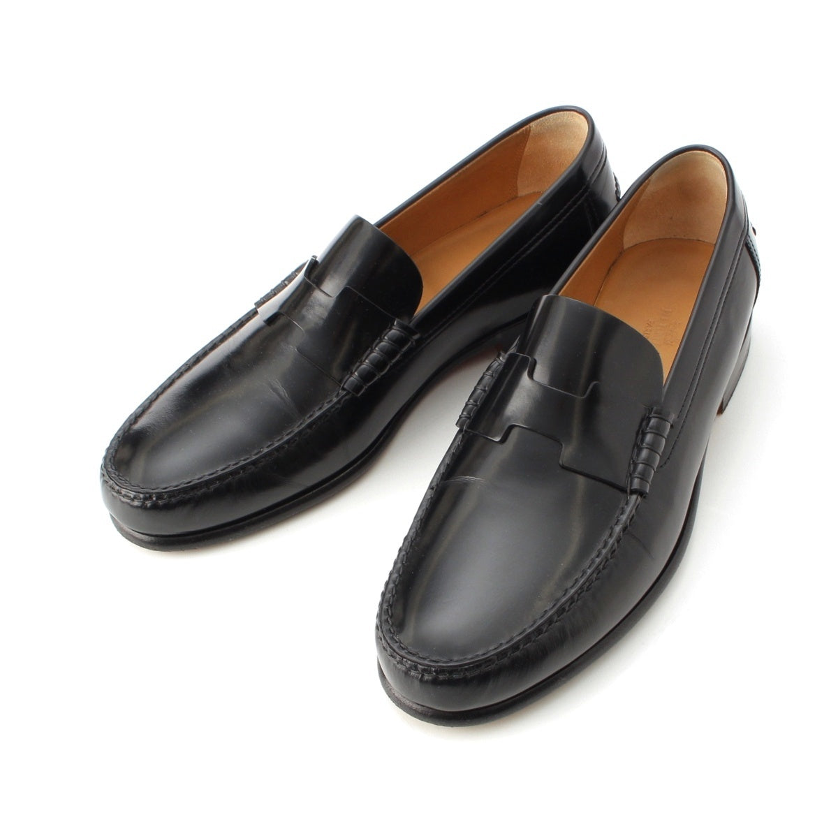 HERMES Kennedy leather Moccasin loafers 151424ZH black 40