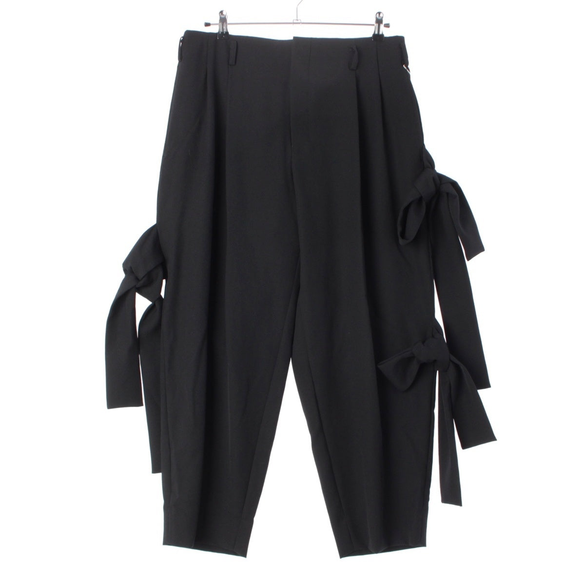 COMME des GARCONS HOMME PLUS Wool gabardine Side ribbon Pants Bottoms PO-P054 black M