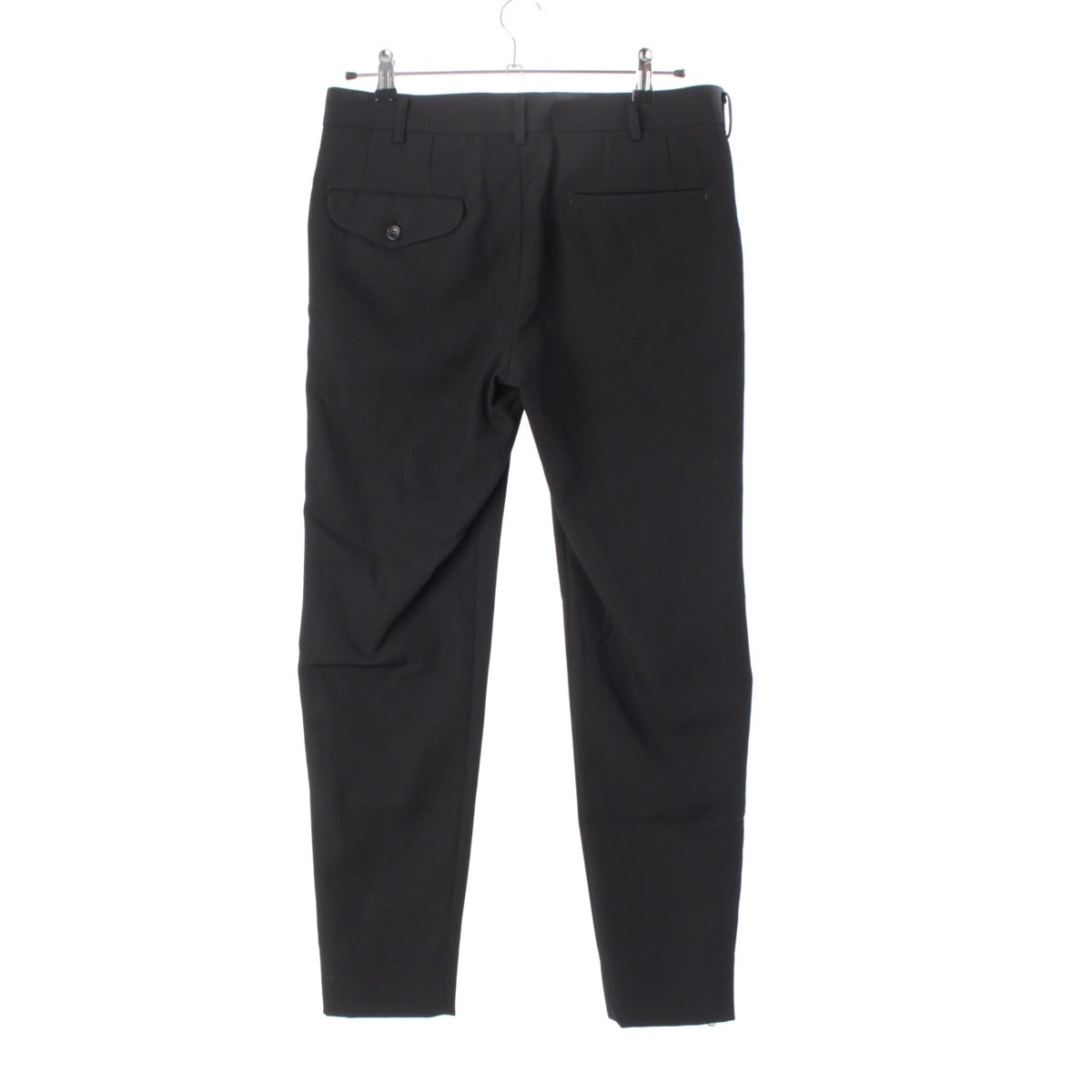 COMME des GARCONS HOMME PLUS Wool gabardine Side zip tapered Pants Bottoms PO-P047 Black x pink S