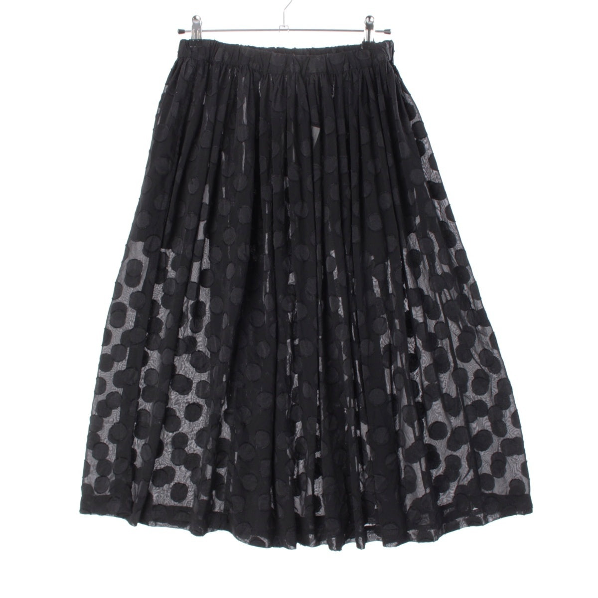 COMME des GARCONS Sheer Dots Long skirt Bottoms GG-S022 black M
