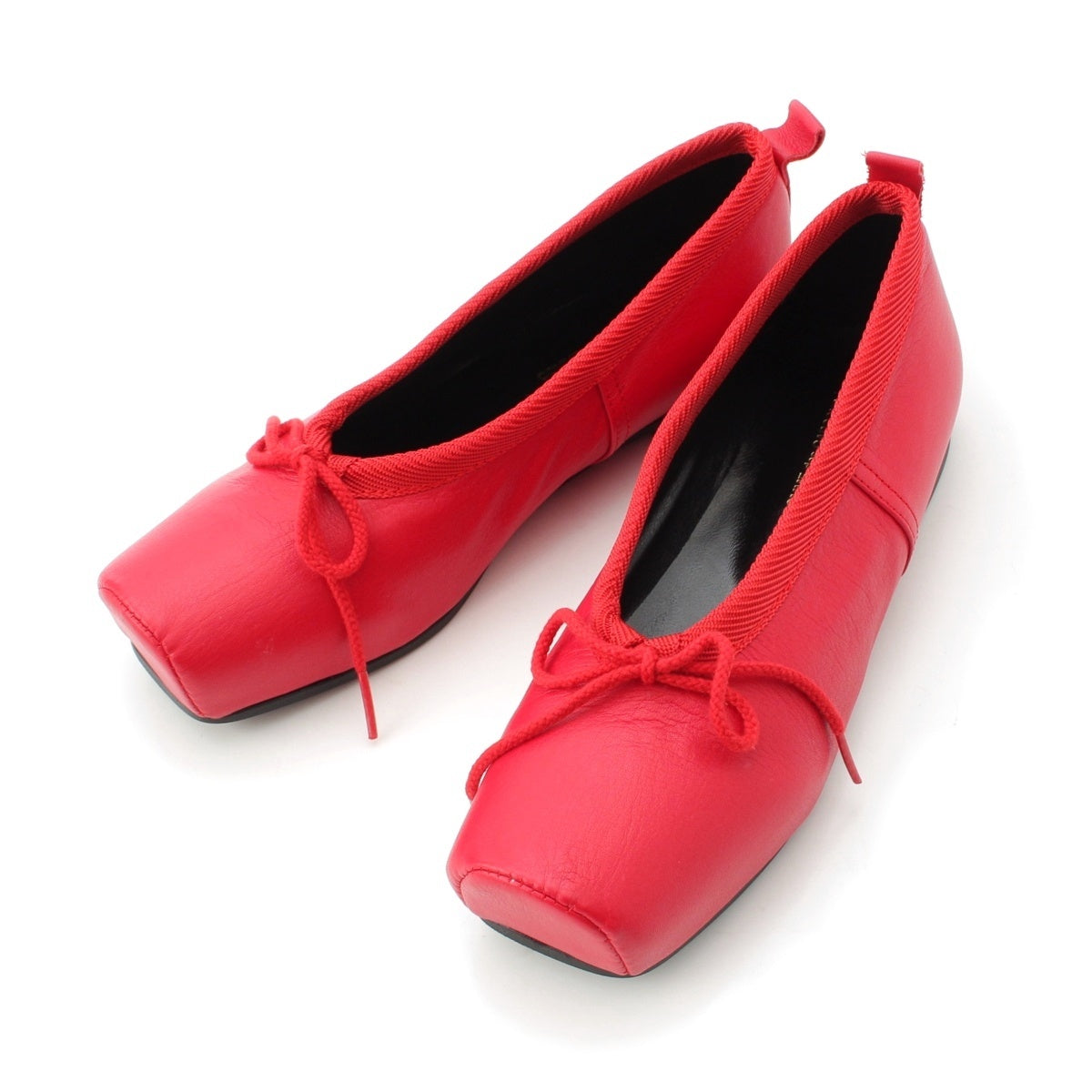 COMME des GARCONS COMME des GARCONS leather Comcom Ballet shoes RH-K101 Red 23
