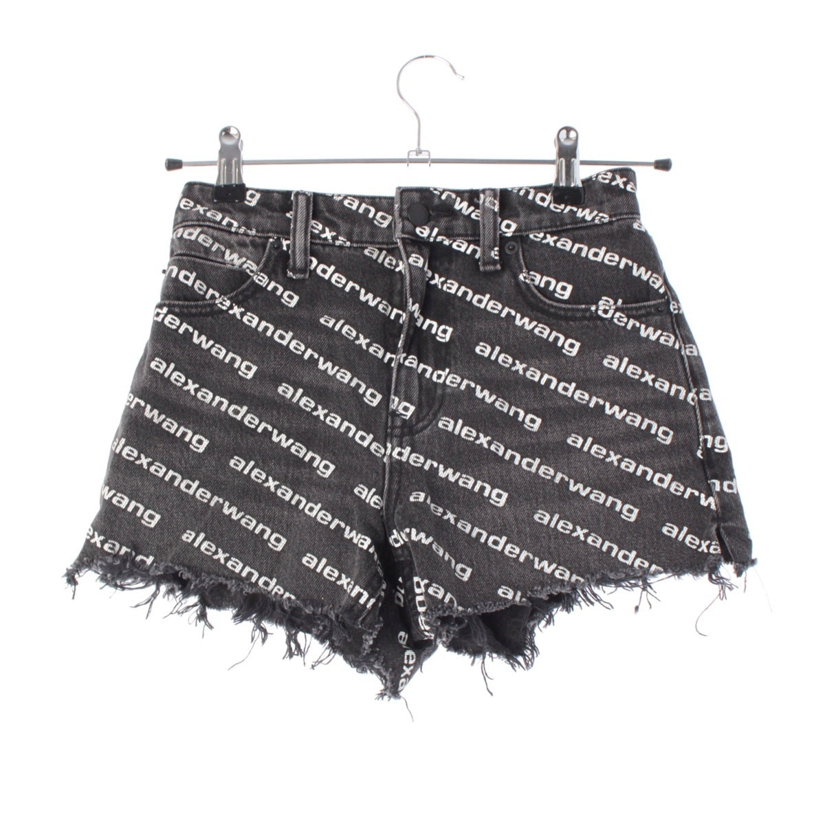Alexander Wang denim Logo Short Pants Bottoms black 23