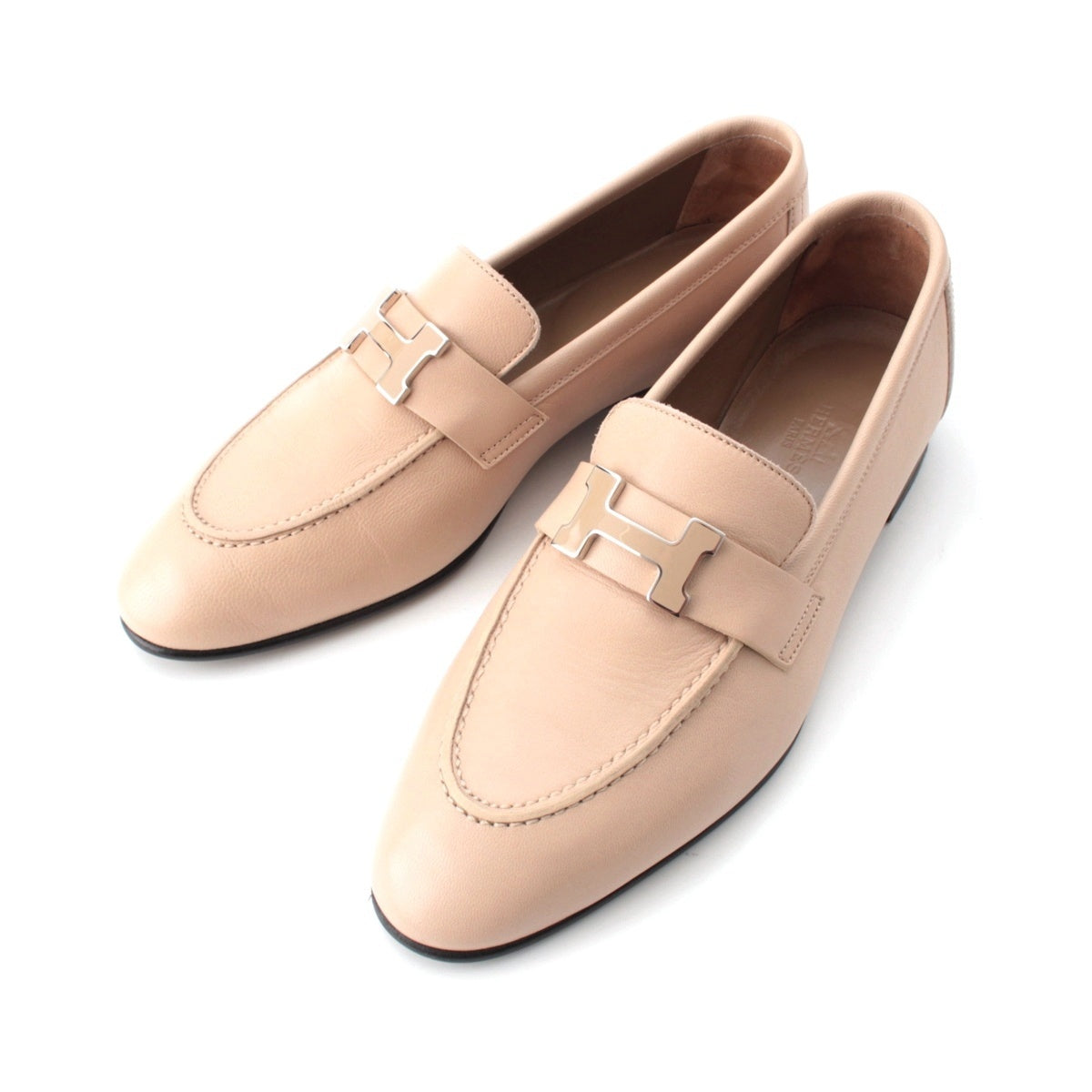 HERMES moccasin paris Constance loafers AF222066Z beige 37