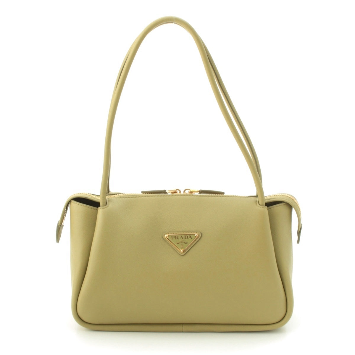 PRADA Darling leather Shoulder Bag 1BA444 Pistachio Light Green medium