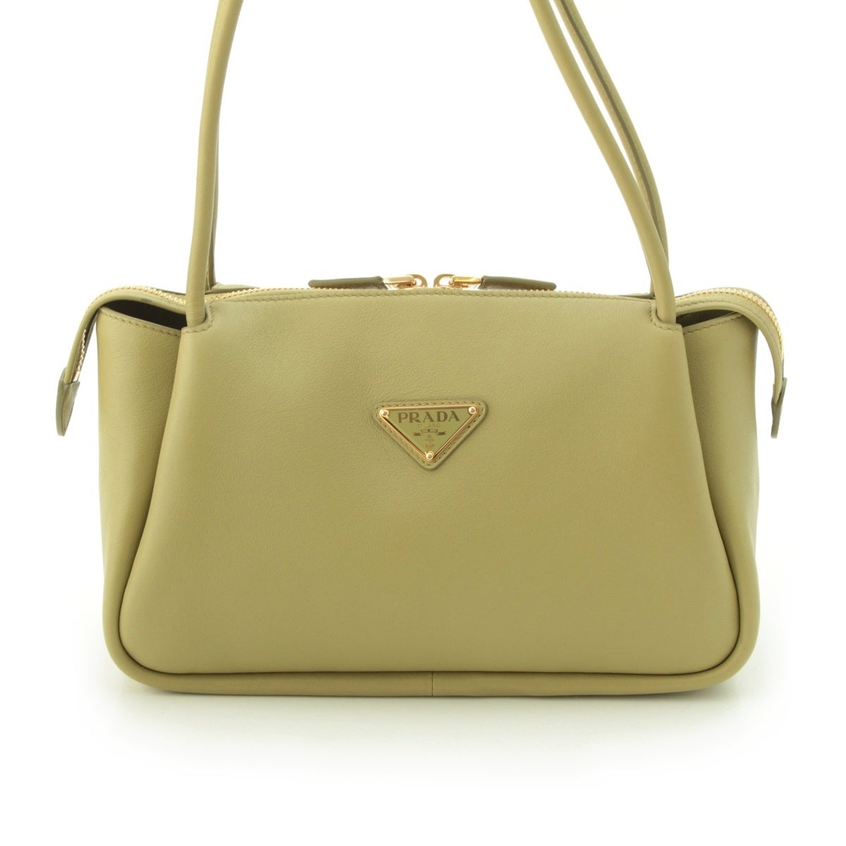 PRADA Darling leather Shoulder Bag 1BA444 Pistachio Light Green medium