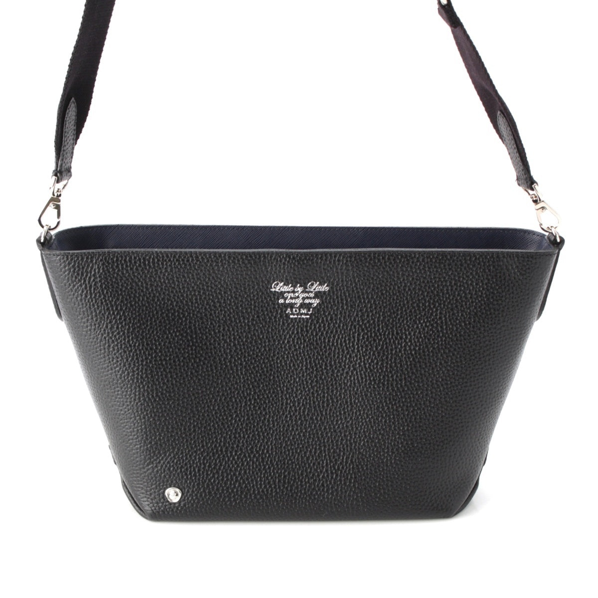 ADMJアクセソワ leather Shoulder Bag black