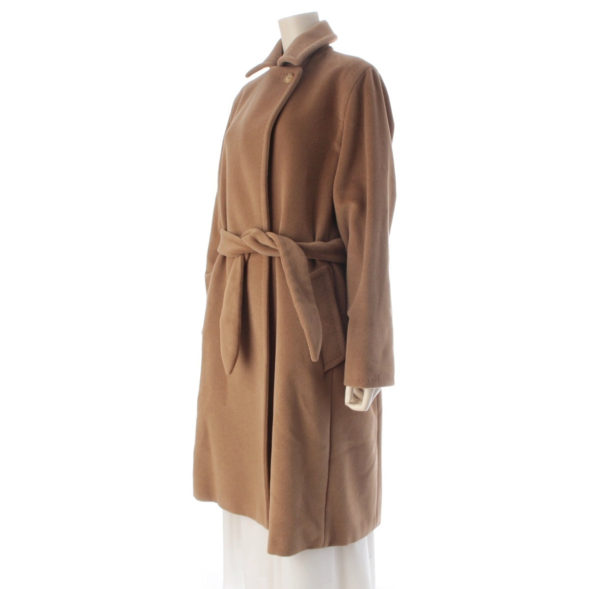MAX MARA Wool Angora long coat beige 40
