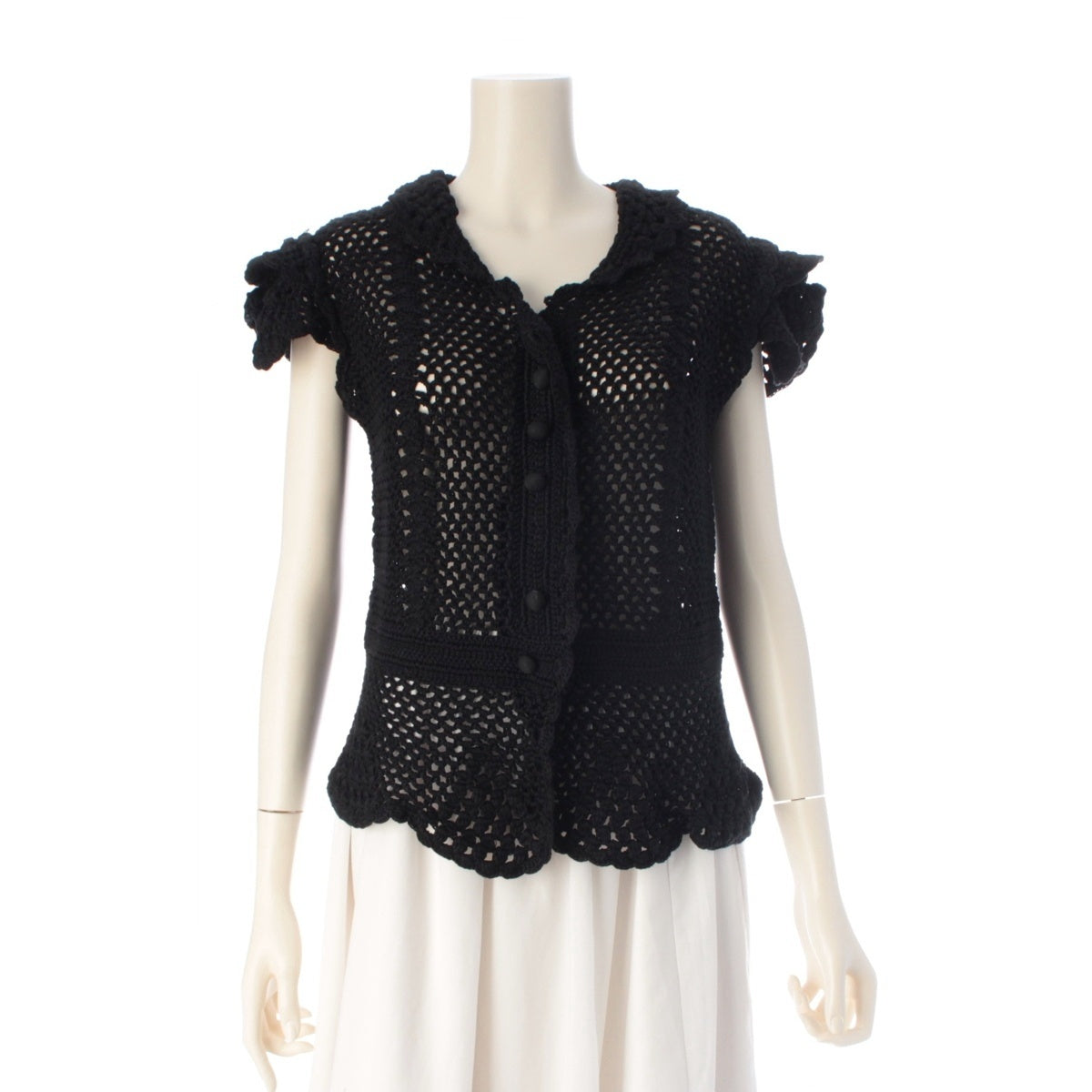 DOLCE&GABBANA cotton Knit sleeveless Best black