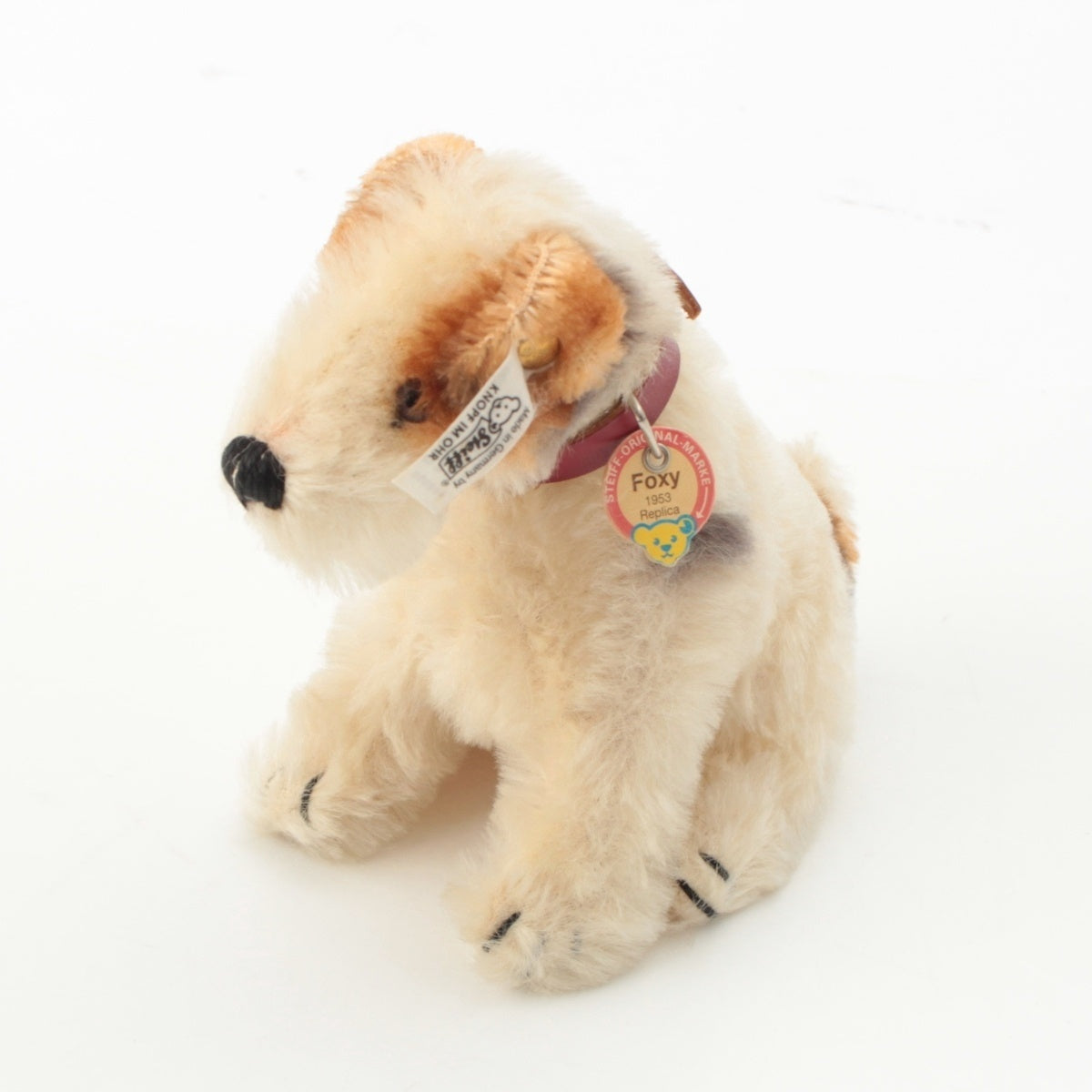 Steiff foxy Replica Fox Terrier Dog Plush Toy Toys white