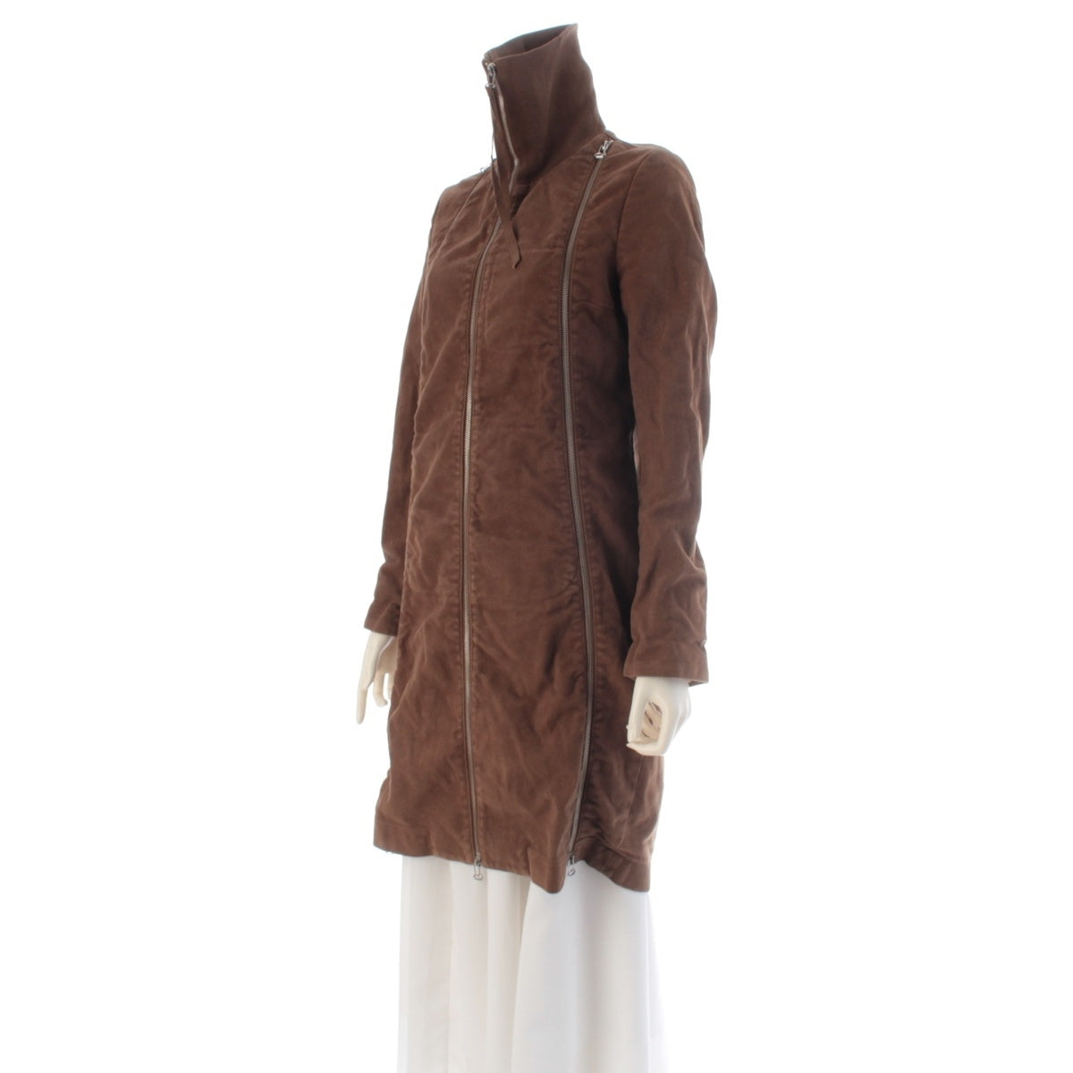 Maison Margiela cotton Coat with zip design Jacket MM6 Brown 40